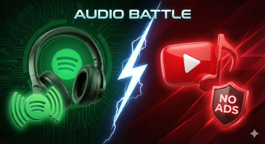 مقایسه اسپاتیفای و یوتیوب موزیک